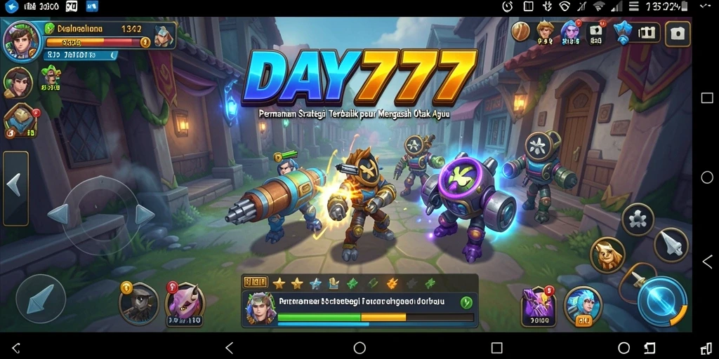 Tampilan gameplay DAY777 yang menakjubkan dan menampilkan strategi mendalam.