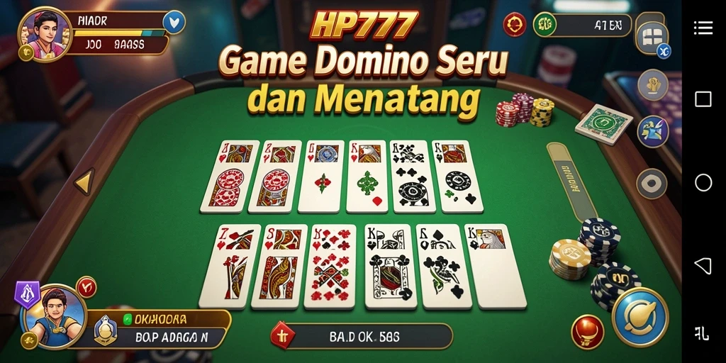 Tampilan gameplay seru dalam aplikasi HP777 yang menantang.