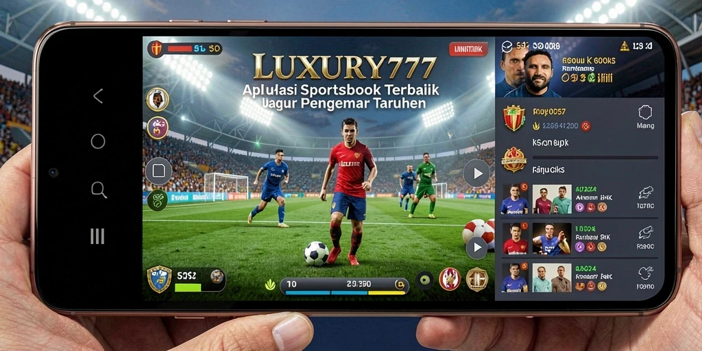 Tampilan gameplay aplikasi Sportsbook LUXURY777 yang menarik.