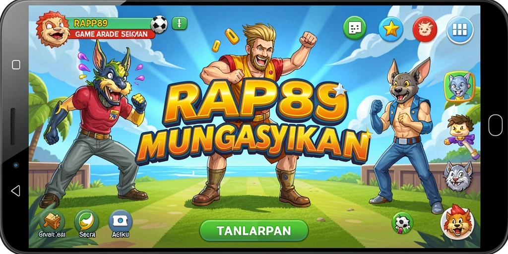 Screenshot menunjukkan aksi seru gameplay RAP89 dalam genre Arcade.