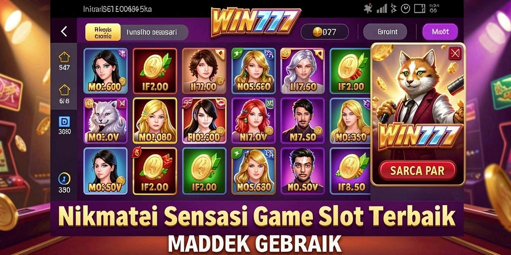 Screenshot gameplay WIN777 menampilkan keseruan permainan slot.
